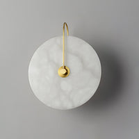 Kristy Alabaster LED Wandlamp Rond Iconisch Circulair