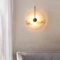 Kristy Alabaster LED Wandlamp Rond Iconisch Circulair