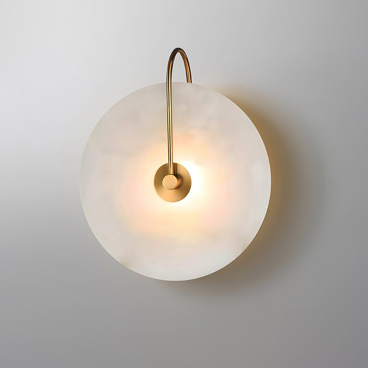 Kristy Alabaster LED Wandlamp Rond Iconisch Circulair