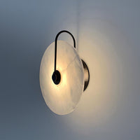 Kristy Alabaster LED Wandlamp Rond Iconisch Circulair