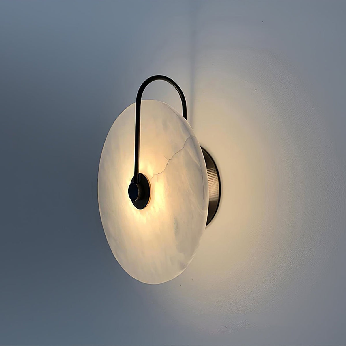 Kristy Alabaster LED Wandlamp Rond Iconisch Circulair