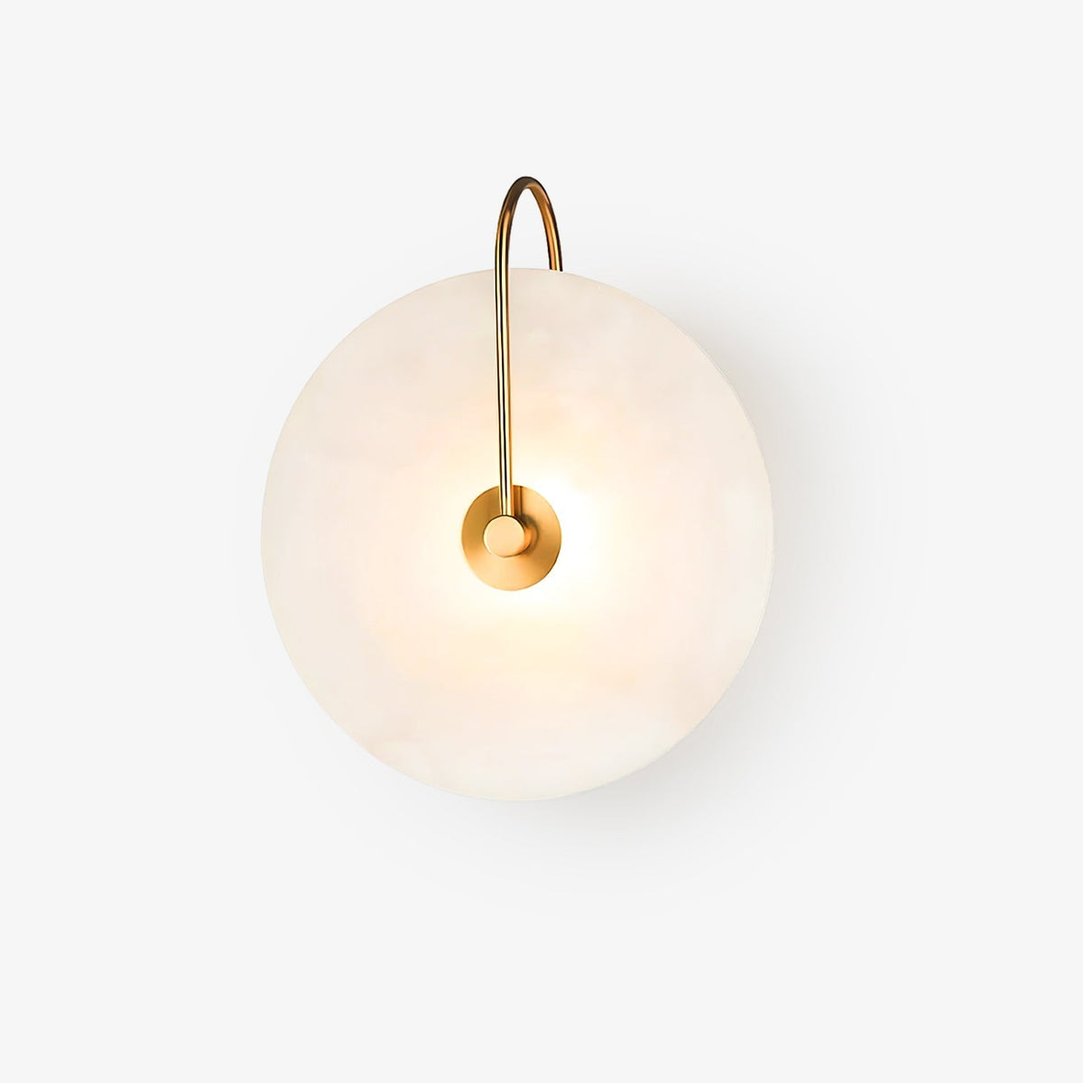 Kristy Alabaster LED Wandlamp Rond Iconisch Circulair