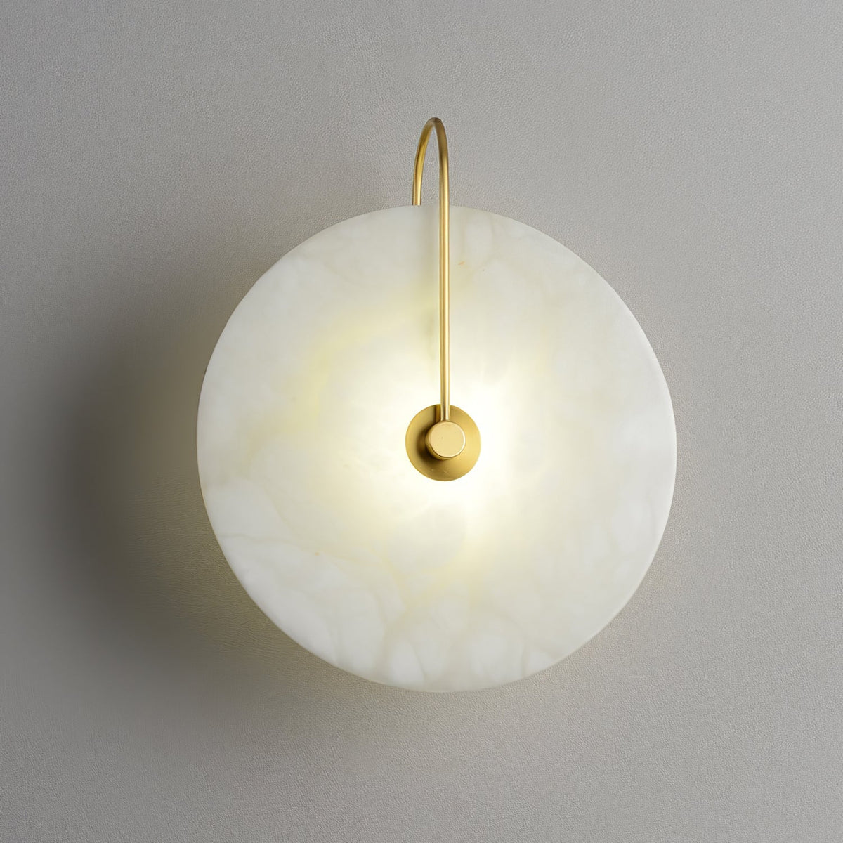 Kristy Alabaster LED Wandlamp Rond Iconisch Circulair
