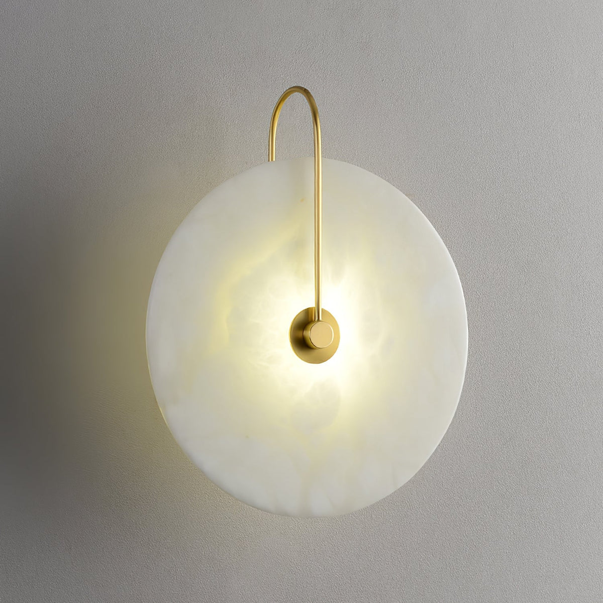Kristy Alabaster LED Wandlamp Rond Iconisch Circulair