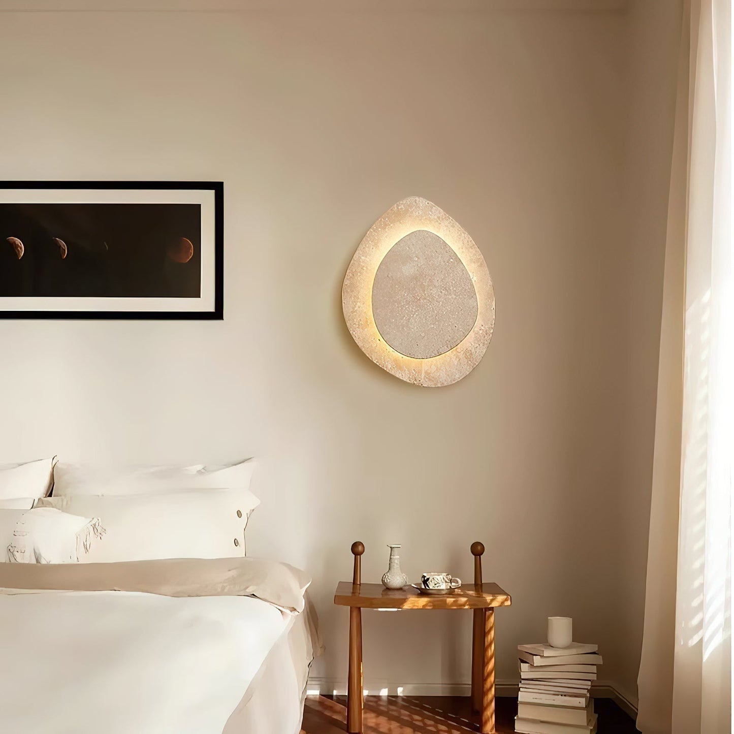 Yrvuvyn Wandlamp in Travertin Individuele Creativiteit