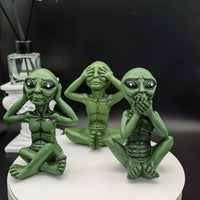 Alien Standbeeld van Hars voor Tuin & Buitengebied