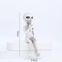 Alien Standbeeld van Hars voor Tuin & Buitengebied