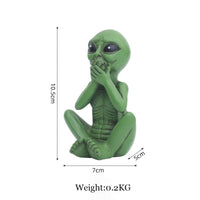 Alien Standbeeld van Hars voor Tuin & Buitengebied