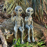 Alien Standbeeld van Hars voor Tuin & Buitengebied