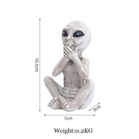 Alien Standbeeld van Hars voor Tuin & Buitengebied