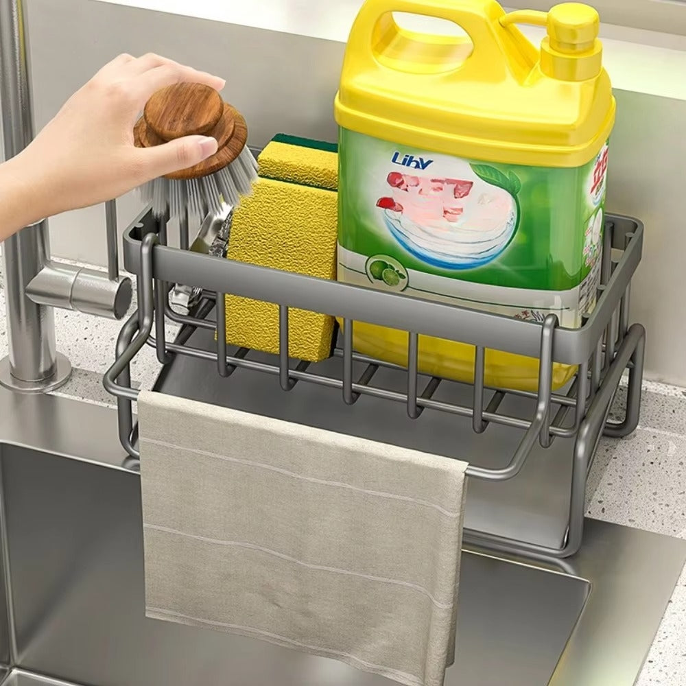 All-in-One Spons Zeep Doek Zelfafvoerende Rek