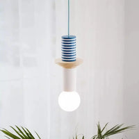 Alvar Multicolor Geometrische Houten Hanglamp