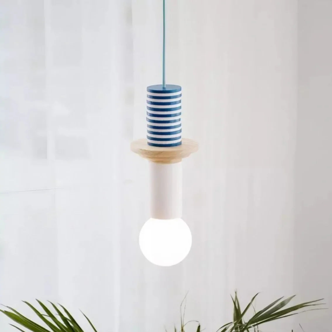 Alvar Multicolor Geometrische Houten Hanglamp