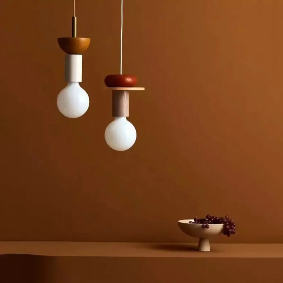 Alvar Multicolor Geometrische Houten Hanglamp