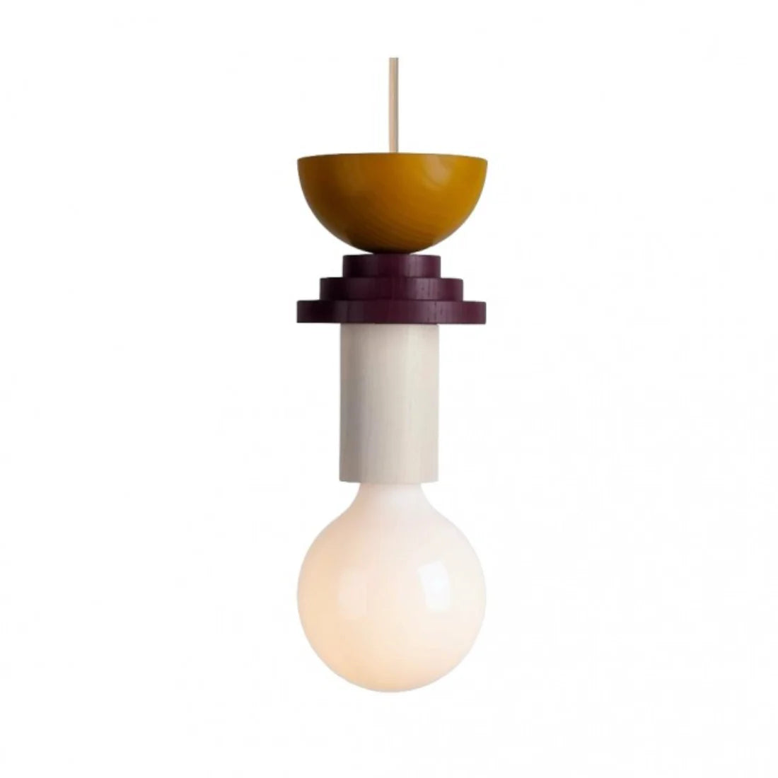 Alvar Multicolor Geometrische Houten Hanglamp