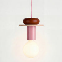 Alvar Multicolor Geometrische Houten Hanglamp