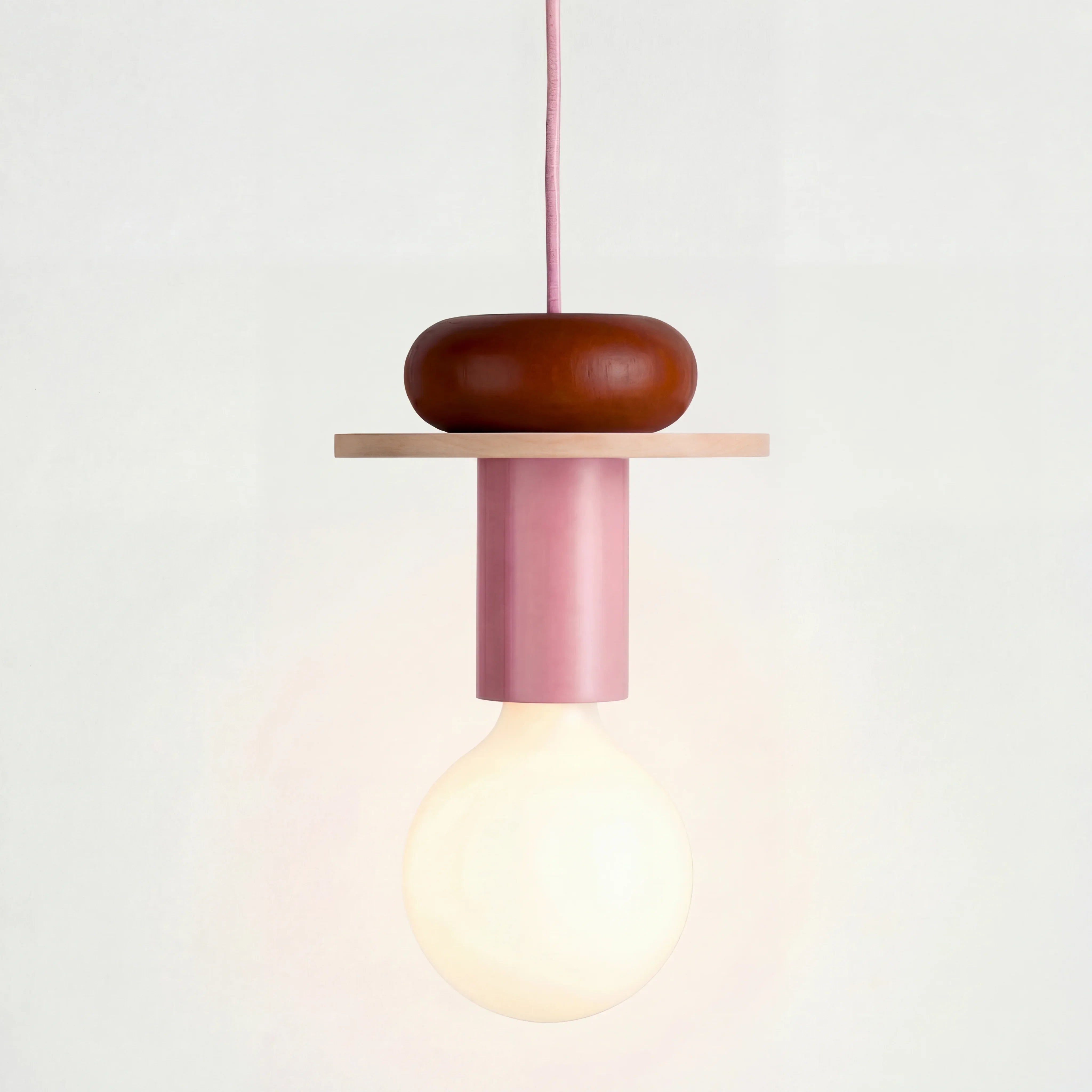 Alvar Multicolor Geometrische Houten Hanglamp