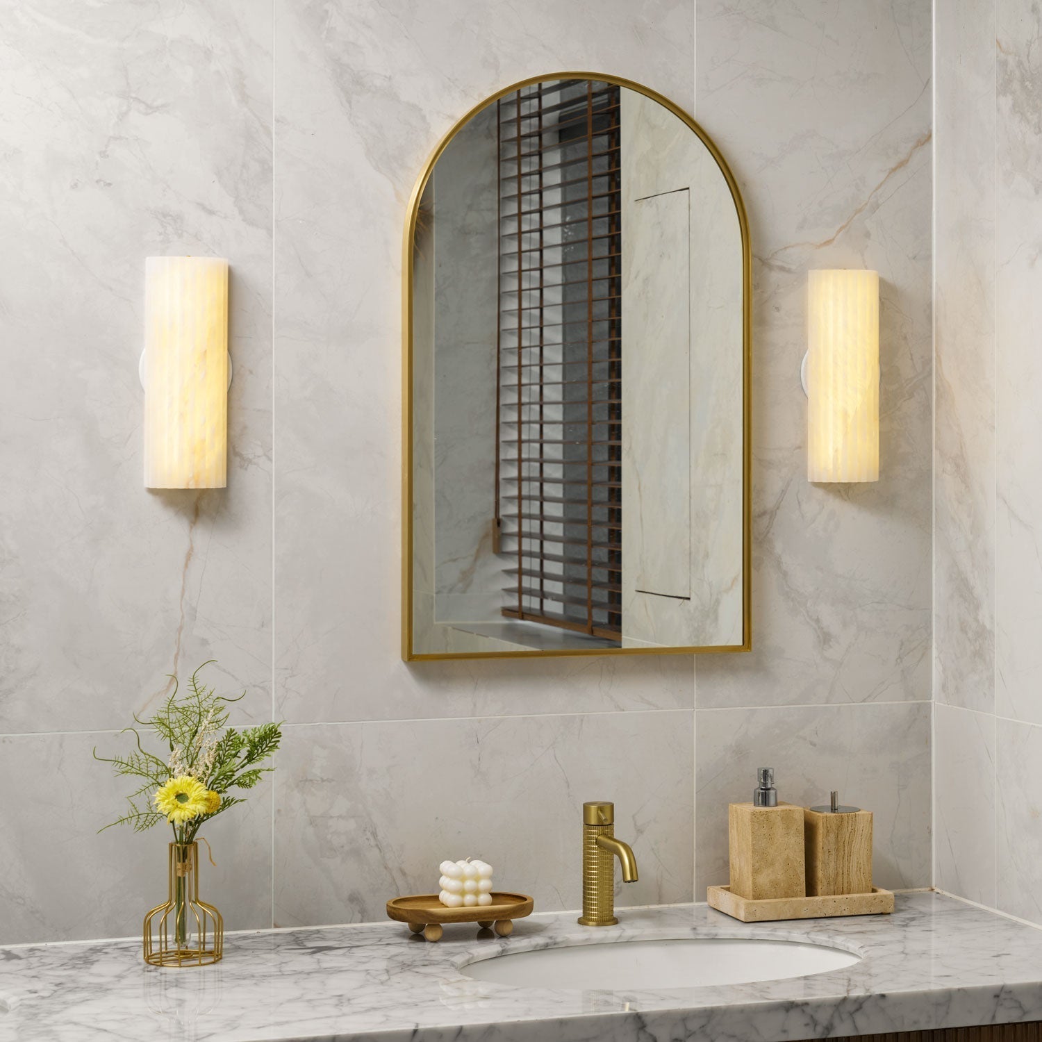 Orcarion Wandlamp van Albast
