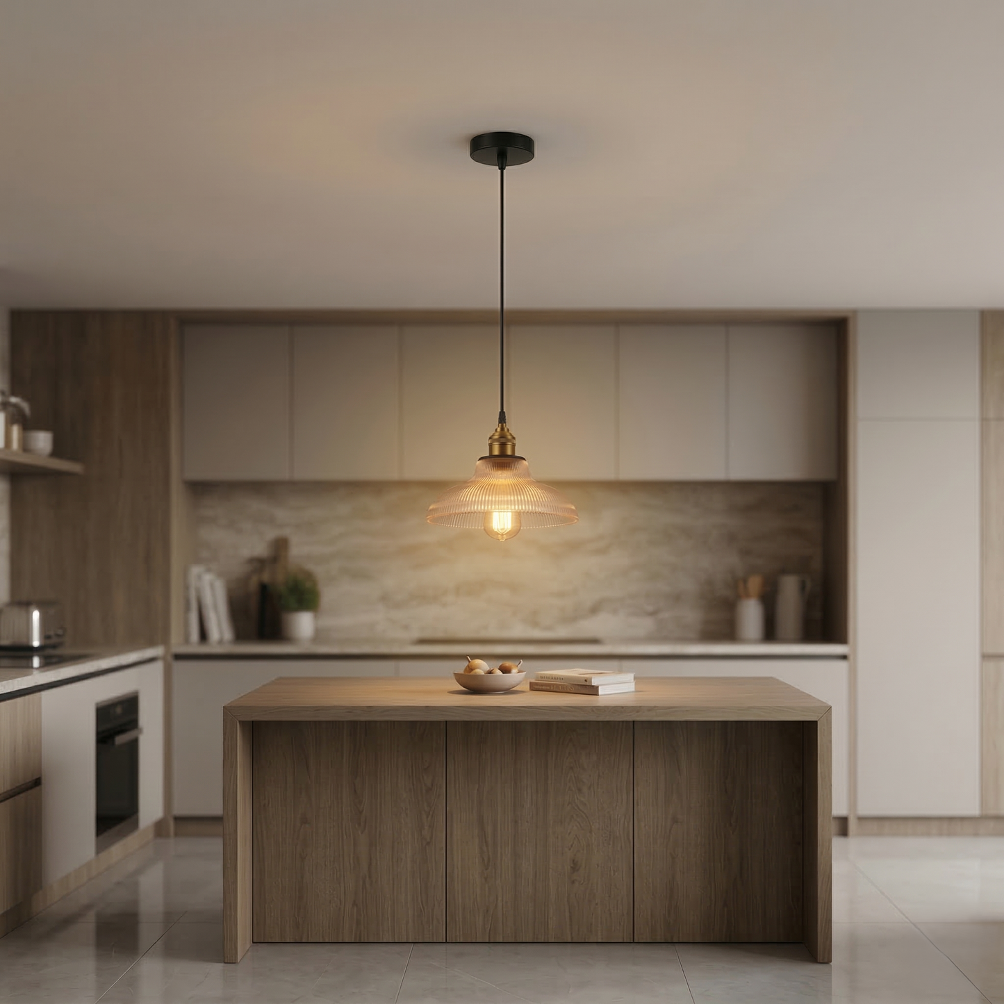 Aureli – Glazen Hanglamp met Warm Licht voor Eettafel & Woonkamer