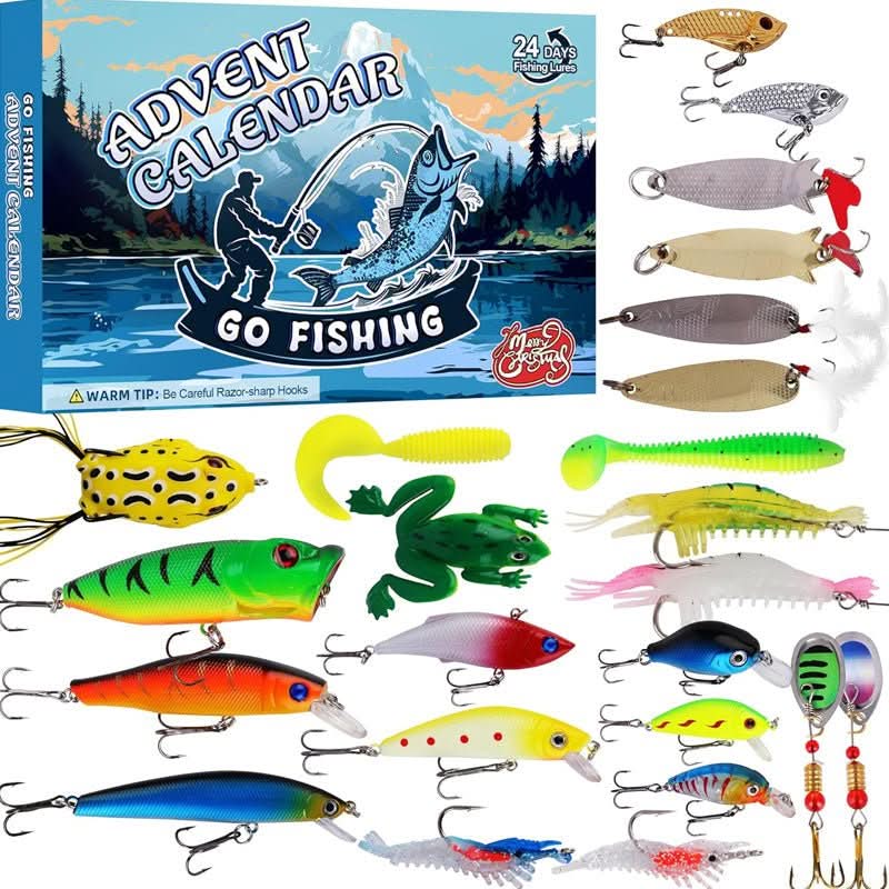 FISHMAS – 24-dagen kerst 2025-telling visserij-tackle-kalender