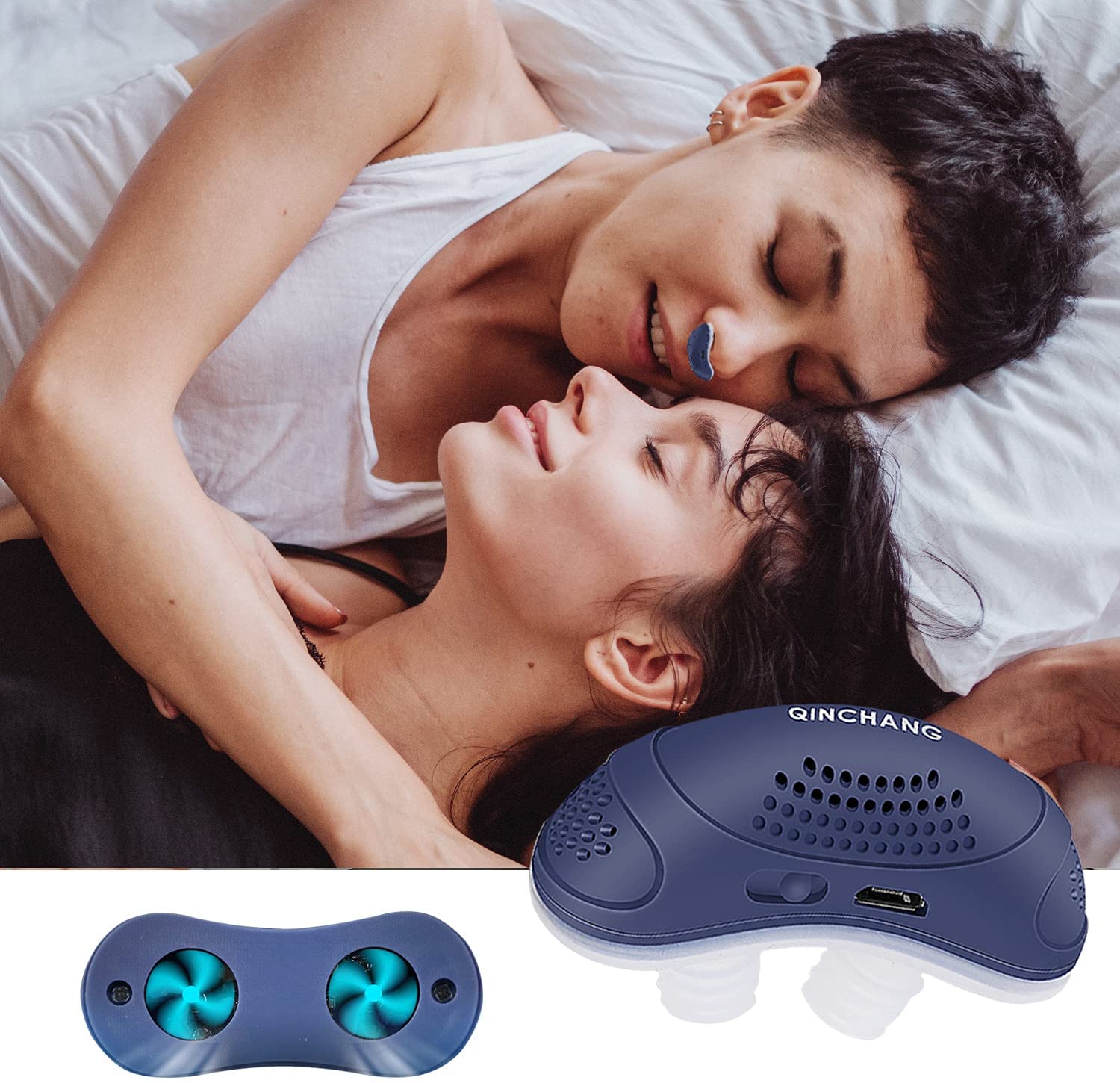Brehn | Anti-Snurkapparaat | Slangloos, maskervrij Micro-CPAP