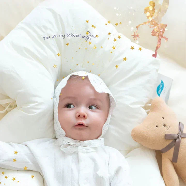 Ergonomisch Baby Knuffelkussen – Antibacterieel Slaapkussen voor Veilige Baby Slaap