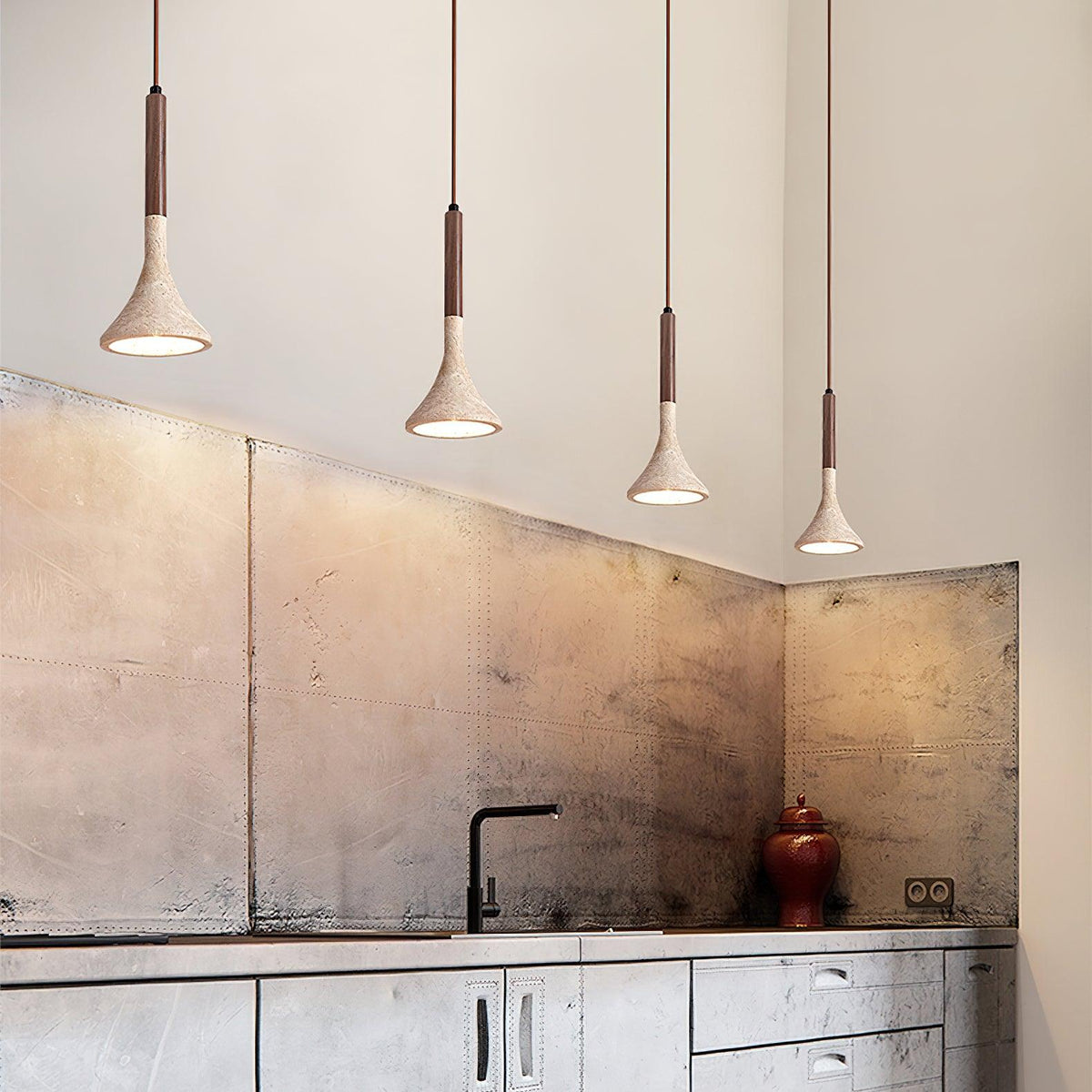Aplomb Japandi Travertine Hanglamp