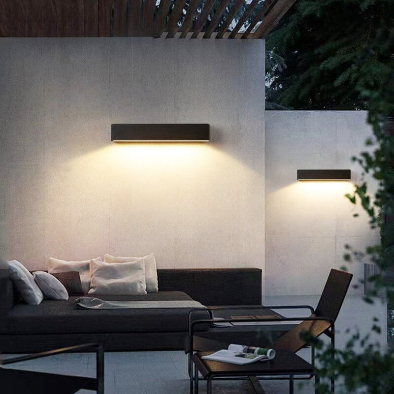 Zonne-energie Buitenwandlamp LED – Minimalistische Wandlamp met IP65