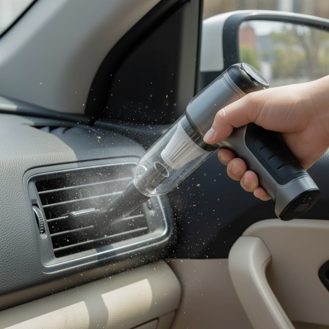 AquaJet | Krachtige Draadloze Handstofzuiger voor Auto met USB-C Oplading