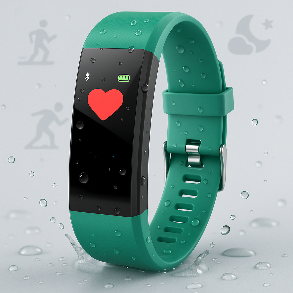AquaPulse | Waterdichte Smartwatch met Hartslag- en Activiteitsmonitoring