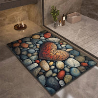 Badmat – Extreem snel drogend, antislip & elegante natuursteenlook
