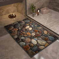 Badmat – Extreem snel drogend, antislip & elegante natuursteenlook