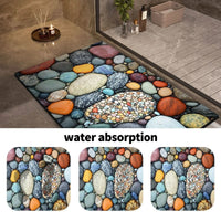 Badmat – Extreem snel drogend, antislip & elegante natuursteenlook