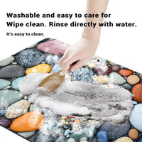 Badmat – Extreem snel drogend, antislip & elegante natuursteenlook