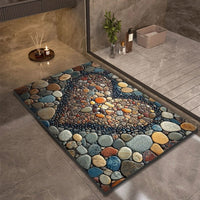 Badmat – Extreem snel drogend, antislip & elegante natuursteenlook