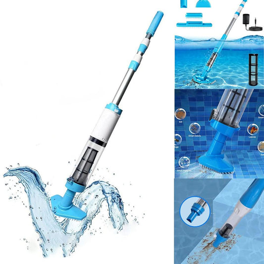 PoolMate™ | Accu Poolreiniger – draadloos, telescopisch & krachtig