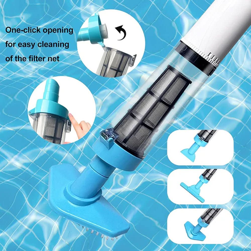 PoolMate™ | Accu Poolreiniger – draadloos, telescopisch & krachtig