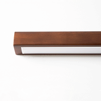 Lustra Wandlamp Lineair Hout en LED Minimalistisch Design