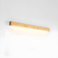 Lustra Wandlamp Lineair Hout en LED Minimalistisch Design