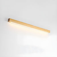 Lustra Wandlamp Lineair Hout en LED Minimalistisch Design