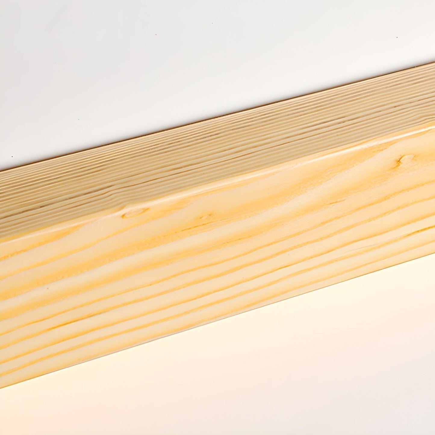 Lustra Wandlamp Lineair Hout en LED Minimalistisch Design