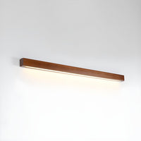 Lustra Wandlamp Lineair Hout en LED Minimalistisch Design