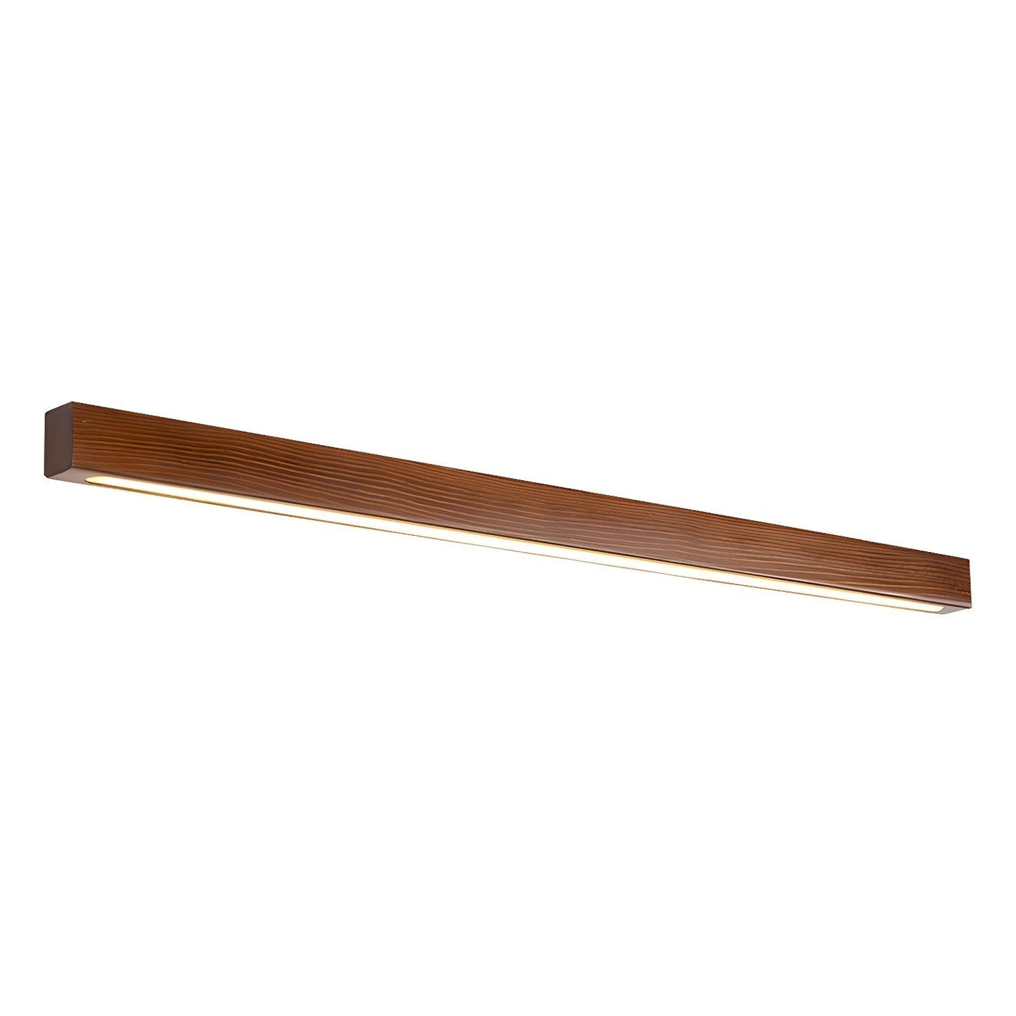Lustra Wandlamp Lineair Hout en LED Minimalistisch Design