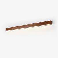 Lustra Wandlamp Lineair Hout en LED Minimalistisch Design