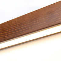Lustra Wandlamp Lineair Hout en LED Minimalistisch Design