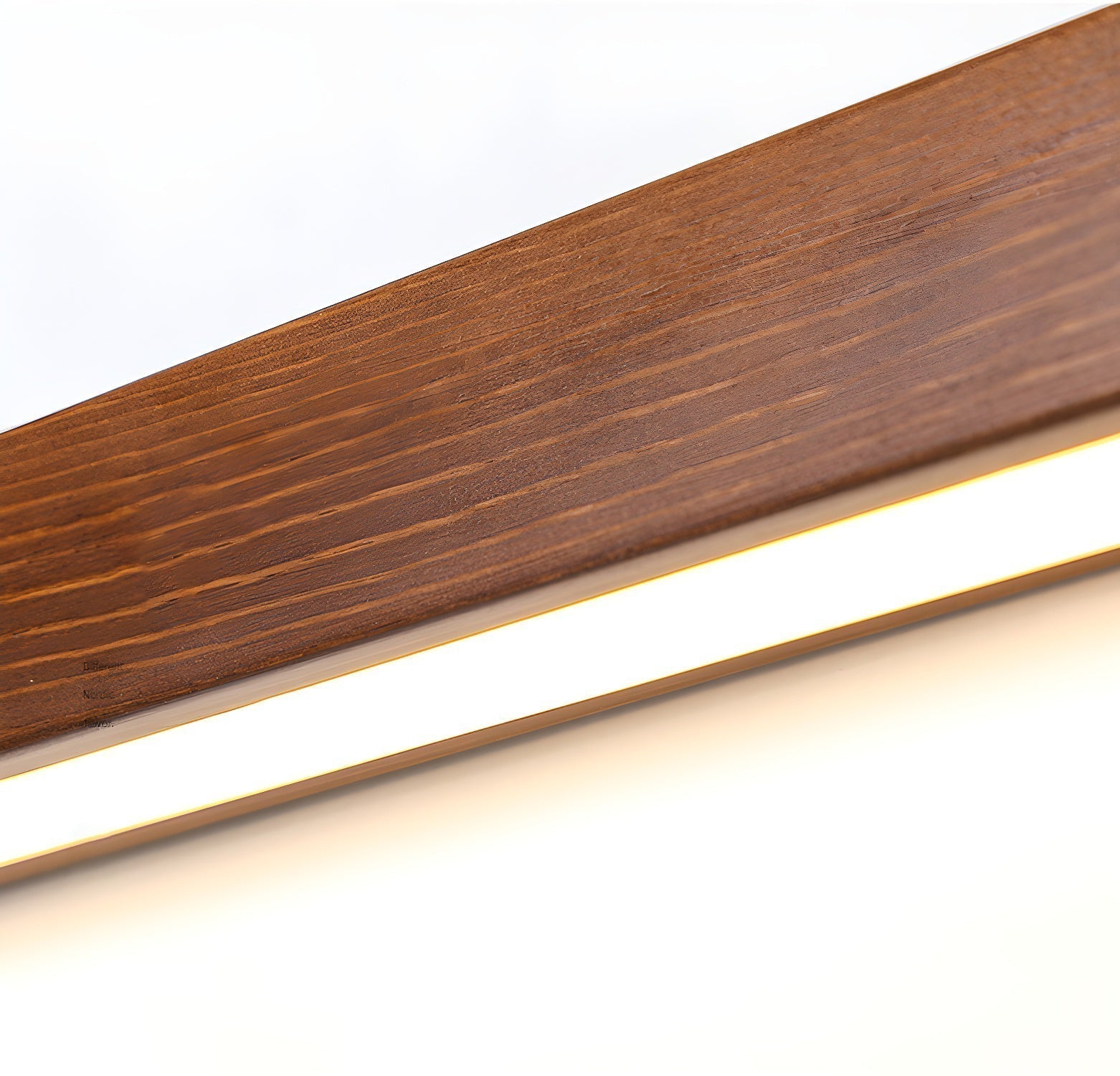 Lustra Wandlamp Lineair Hout en LED Minimalistisch Design