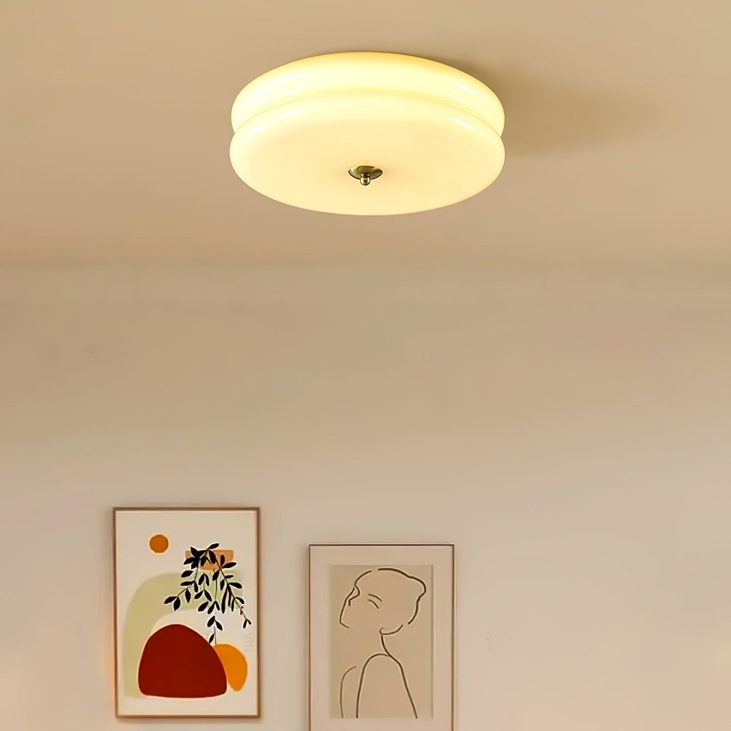 Lustra Plafondlamp Art Déco Vintage Glas
