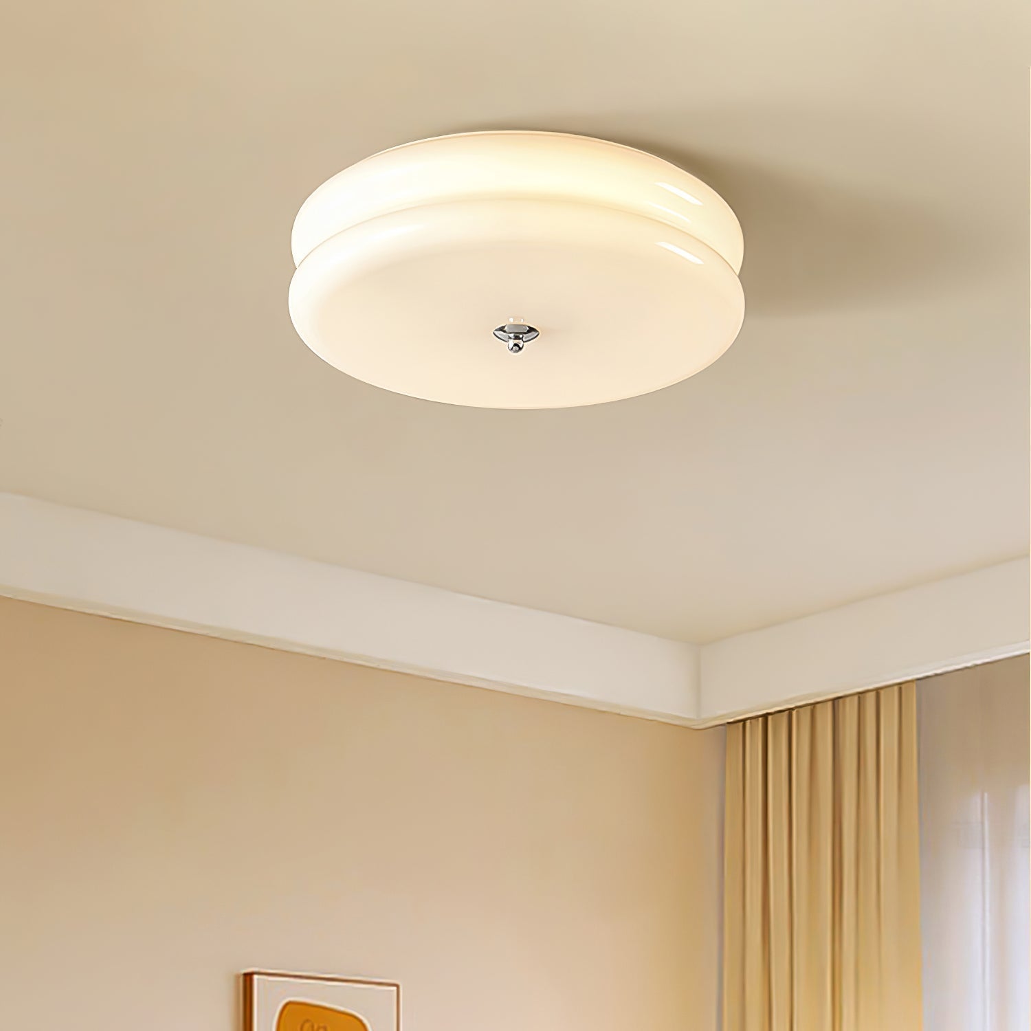 Lustra Plafondlamp Art Déco Vintage Glas