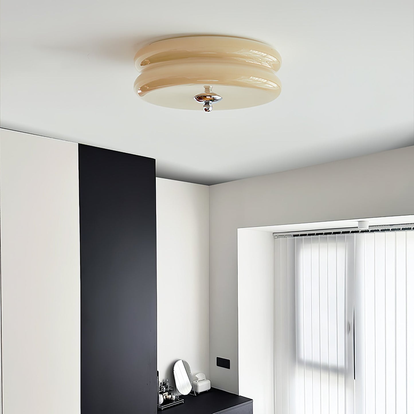 Lustra Plafondlamp Art Déco Vintage Glas