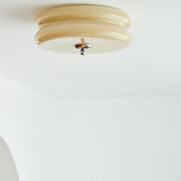 Lustra Plafondlamp Art Déco Vintage Glas